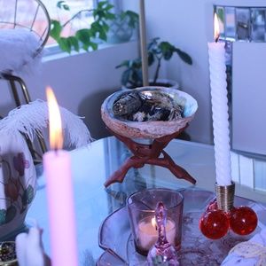 Red Mod Acrylic Taper Candle Holders